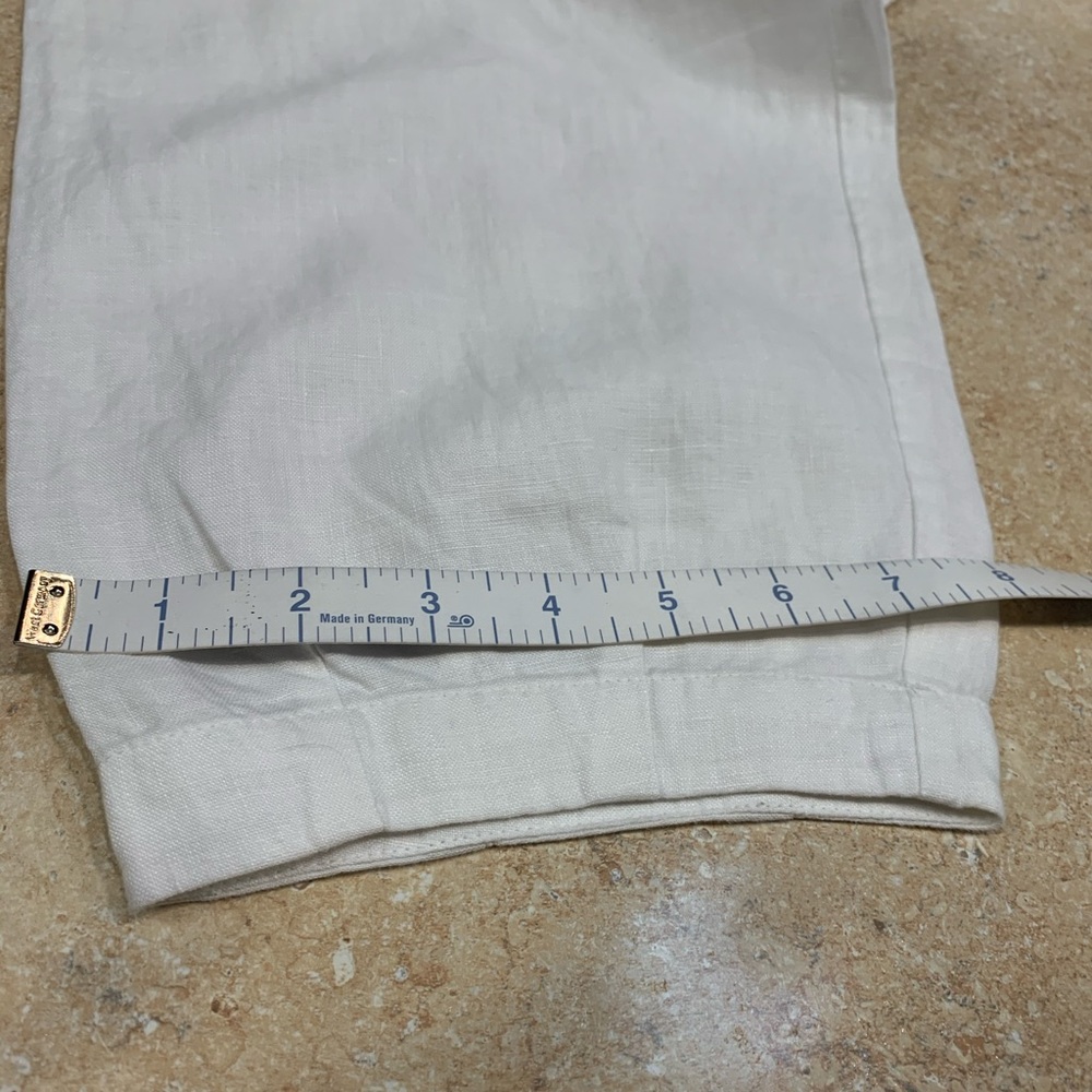 🍷 White Linen Capris🍷 - Picture 10 of 10